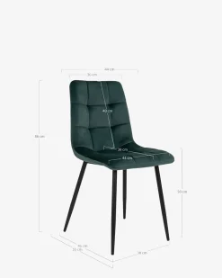 Frigg spisebordsstol, mørkegrøn
