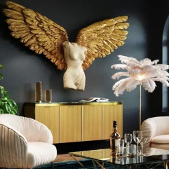 Gela engel, vægfigur stor