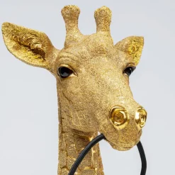 Giraf bordlampe buste, guld