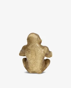 Gorilla m/skål, guld