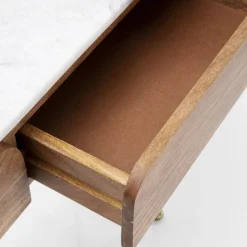 Grace konsolbord mango/ hvid marmor top