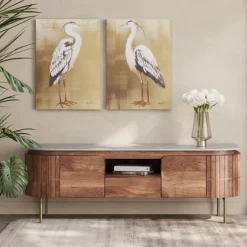 Grace lowboard mango/ hvid marmor top