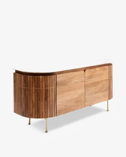 Grace skænk mango/ hvid marmor top