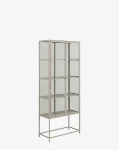 Gwenn vitrineskab, grå