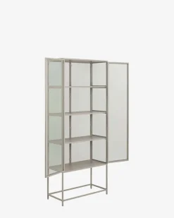 Gwenn vitrineskab, grå