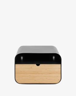 Joliet sengebord oval, sort