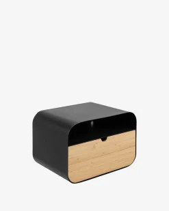 Joliet sengebord oval, sort