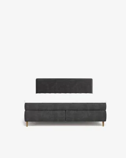 Leonardo continental 160x200 cm, mørk grå