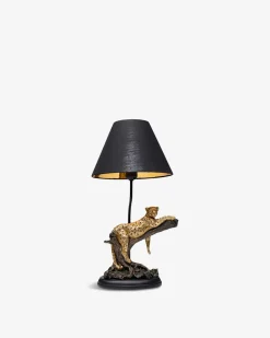 Leopard bordlampe