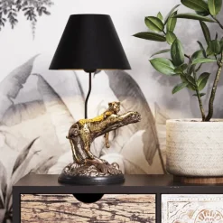 Leopard bordlampe