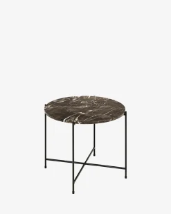 Light sofabord, brun marmor