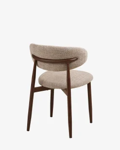 Linea spisebordsstol, sand/valnød