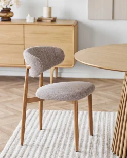 Linea spisebordsstol, sand/eg