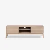 Linley tv-bord, hvidpigmenteret eg