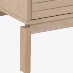 Linley tv-bord, hvidpigmenteret eg