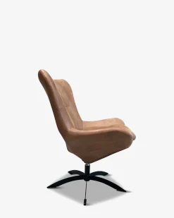 Lotus lænestol, cognac