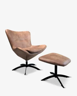 Lotus lænestol, cognac