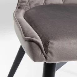 Marshall spisebordsstol, grå velour