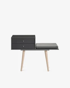 Mistral bænk, antrasit