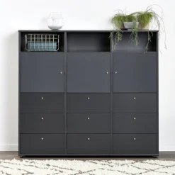 Mistral høj skænk, antracit