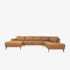 Modu byggesofa, lys cognac læder