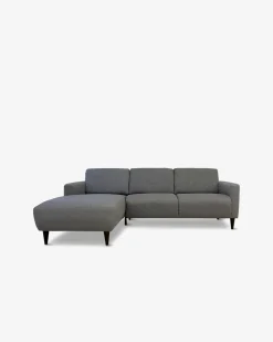 Modu byggesofa m. chaiselong, grå