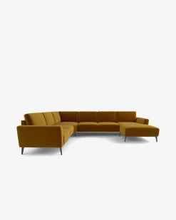 Modu hjørnesofa, gold velour