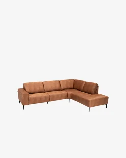 Modu hjørnesofa m/open end, cognac
