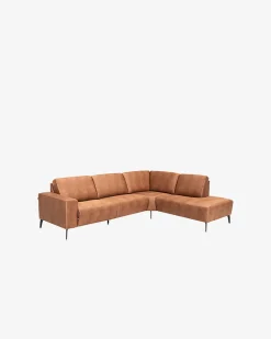 Modu hjørnesofa m/open end, cognac
