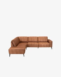 Modu hjørnesofa m/open end, cognac