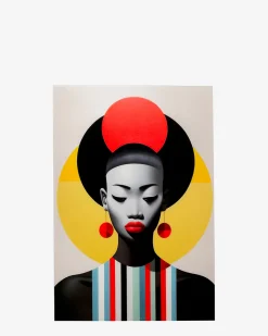 Muse retro lady red glas galleri