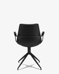 Nava spisebordsstol m/armlæn, sort