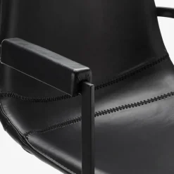 Nava spisebordsstol m/armlæn, sort