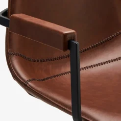 Nava spisebordsstol m/armlæn, Cognac