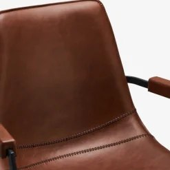 Nava spisebordsstol m/armlæn, Cognac