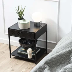 Newcastle sengebord, sort