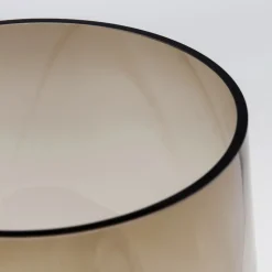 Noble ring vase, brun