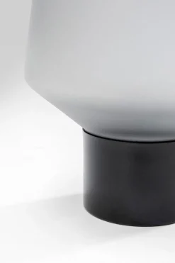 Noble ring vase, mat grå glas