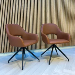 Nola spisebordsstol, cognac