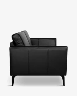Nova modular 3 pers sofa, sort læder