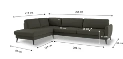 Nova modular hjørnesofa, grøn