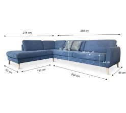 Nova modular, hjørnesofa m/open end