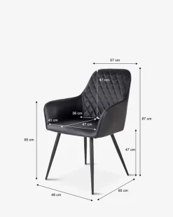 Olly spisebordsstol, sort