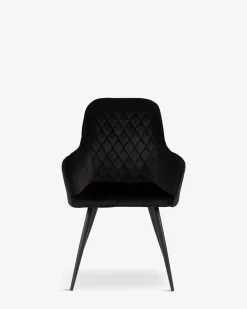 Olly spisebordsstol, sort velour