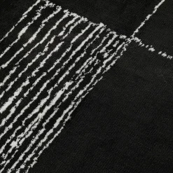 Opaco tæppe sort/hvid 170x240cm