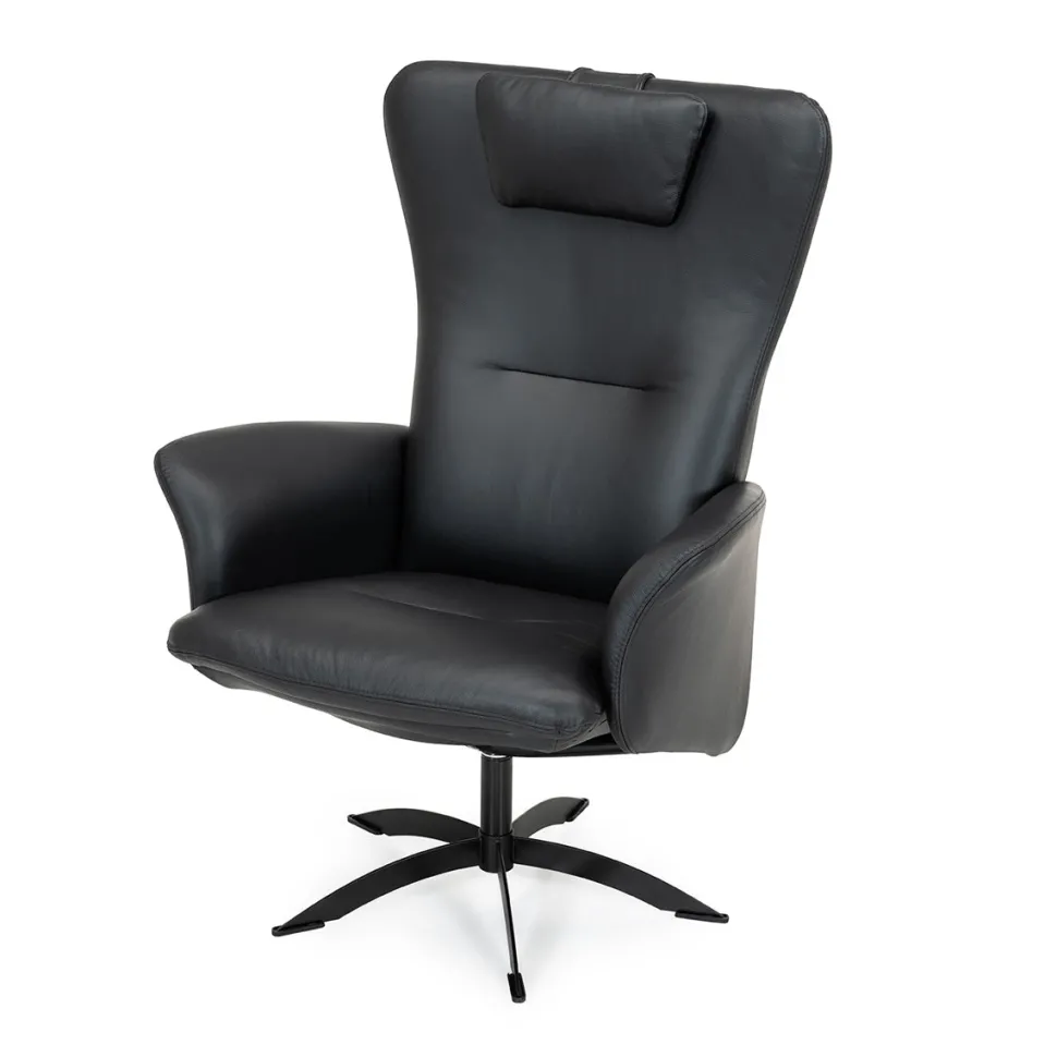 Opus lux, lænestol, sort læder