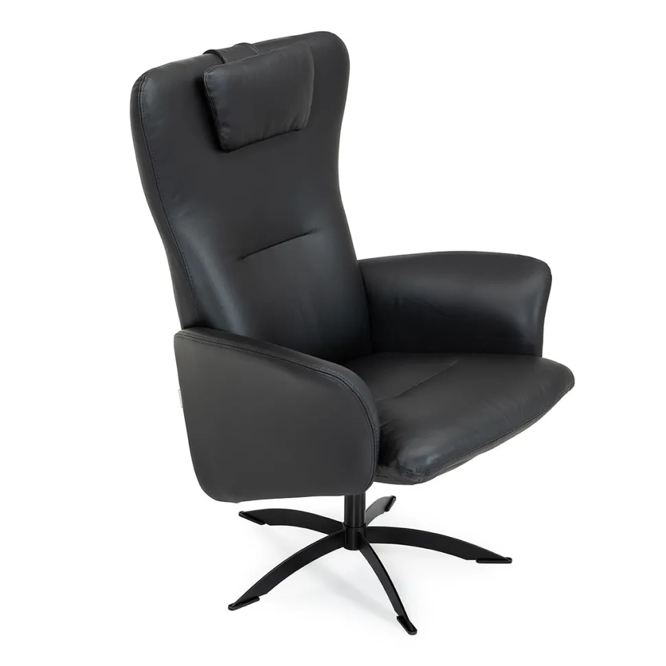 Opus lux, lænestol, sort læder