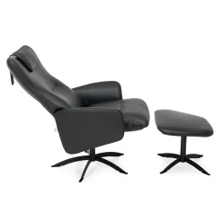 Opus lux, lænestol, sort læder