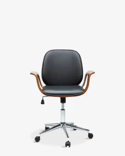 Patron kontorstol, valnød