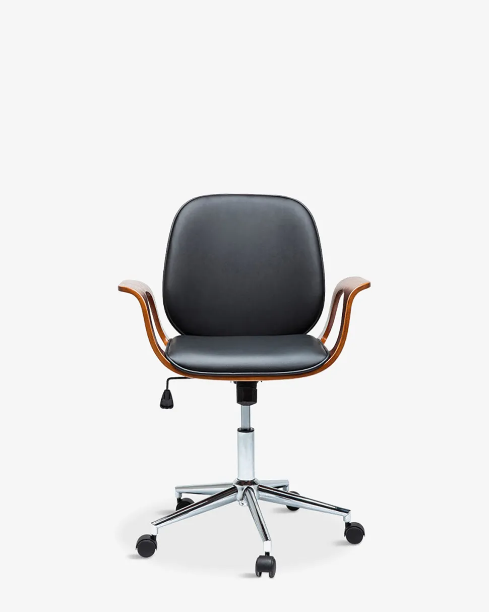 Patron kontorstol, valnød